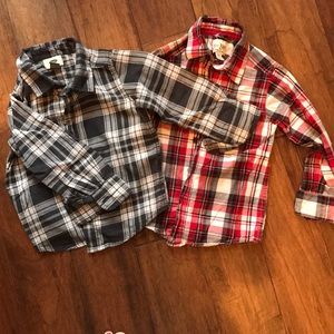 Boys plaid shirts